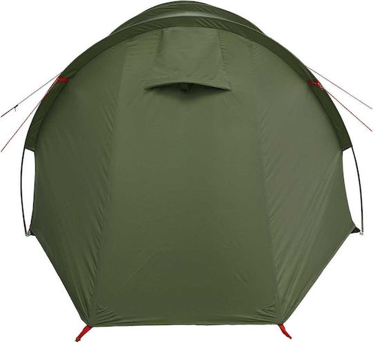 vidaXL Camping Tunnel Mountaineering Tent Green 4 Seasons Waterproof 410x175x105cm