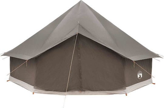 vidaXL Camping Teepee Tent Brown 500x500x300cm