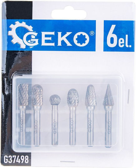 Tungsten Carbide Metal Router Bit Set 6mm Geko