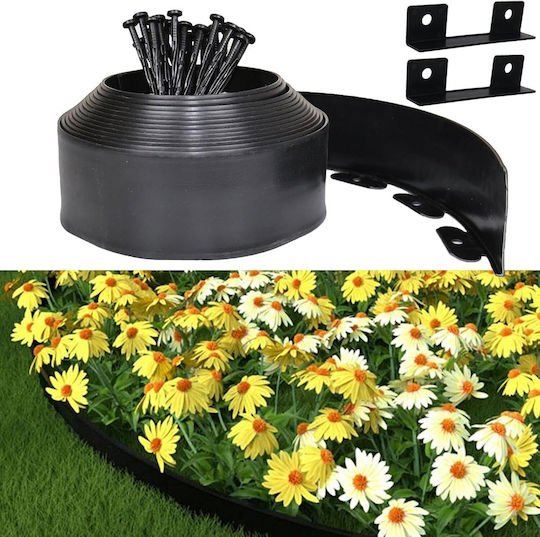 Kunststoff Gartenhecke in Schwarz Farbe