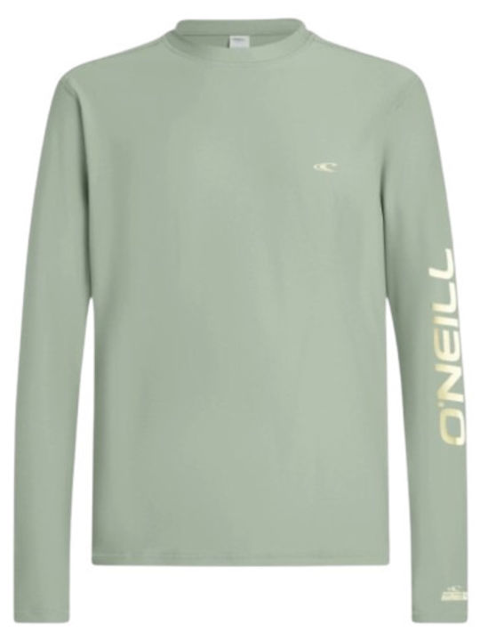 O'Neill Skins UPF 50+ Unisex Long Sleeve Sun Protection Shirt Green