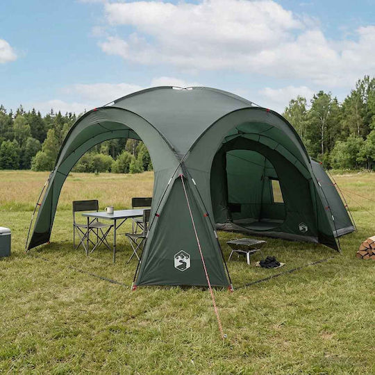 vidaXL Campingzelt Khaki 410x410x250cm