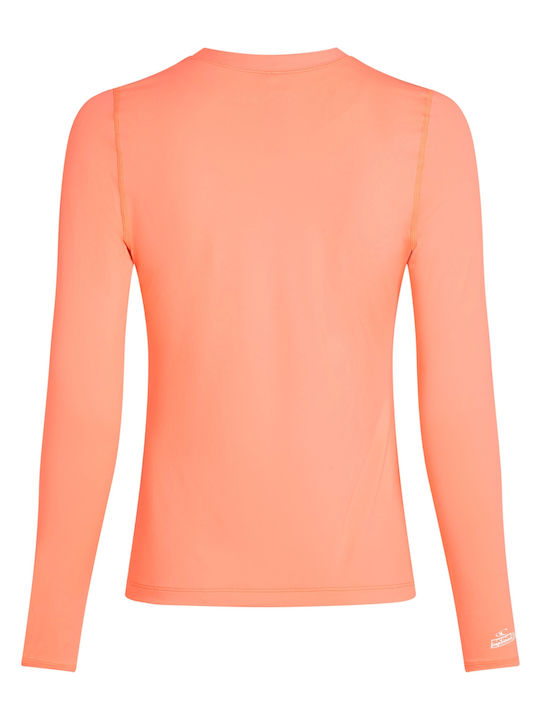 O'Neill UPF 50+ Women Long Sleeve Sun Protection Shirt Orange