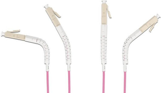 Delock Lwl Kabel Lc Duplex Zu Lc Duplex Multimode Om4 Geknickt 3 m