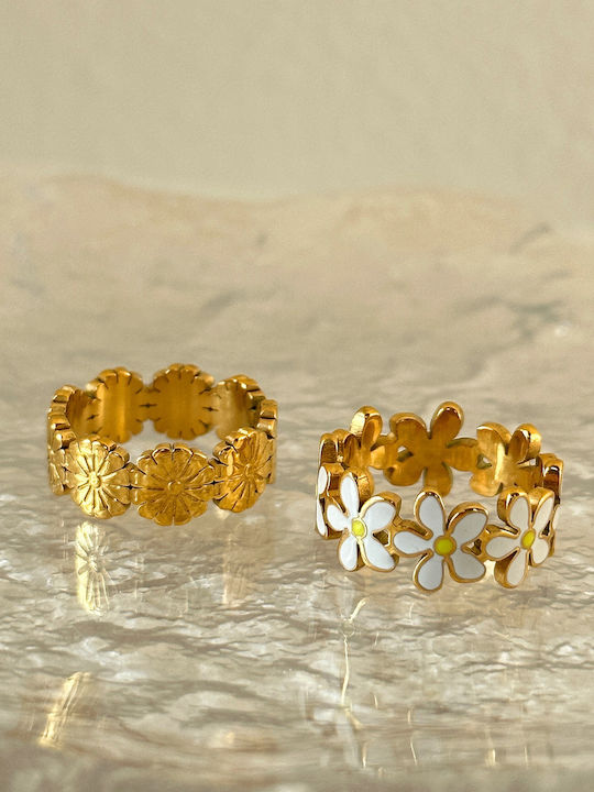 Enotia Damen Stahl Vergoldeter Ring Enotia Damen Stahl Vergoldeter Ring