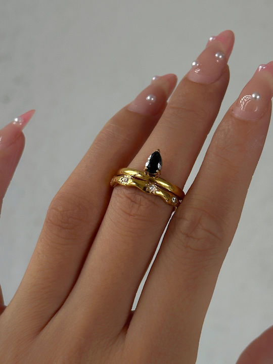 Enotia Damen Stahl Vergoldeter Ring Enotia Damen Stahl Vergoldeter Ring