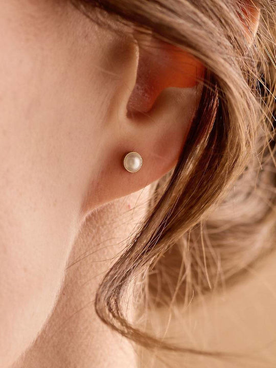 Blomdahl Titanium Gold Plated Earrings with Pearls Blomdahl Titanium Gold Plated Earrings with Pearls