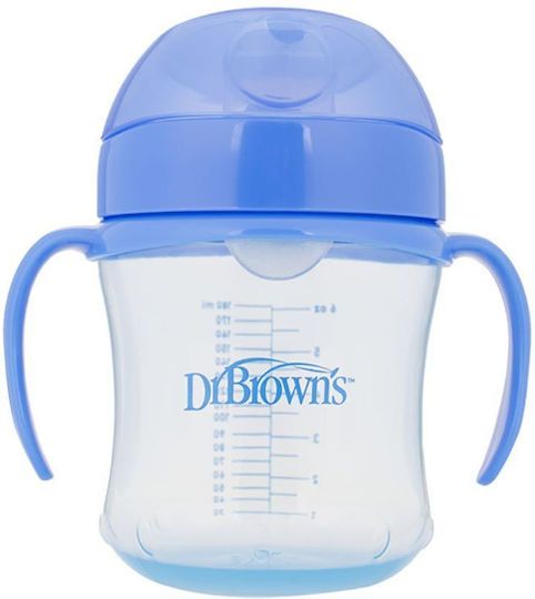 Dr. Brown's Biberon De Antrenament Din Plastic Maro Pentru 6m+ 180ml