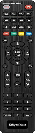 Kruger & Matz H.265 Receptor Digital Mpeg-4 Conexiuni HDMI / USB