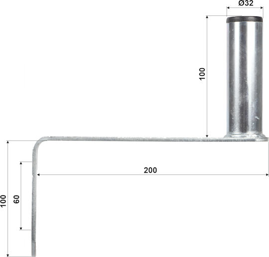 Delta Satellitenzubehör Masonry Halterung Umz-32l20