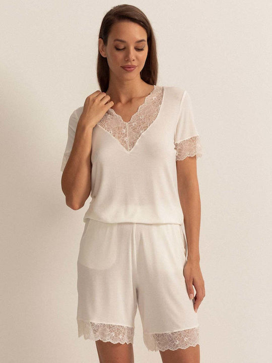 Sofiaman Sommerliches Damen-Schlafanzug-Set Alma Modal
