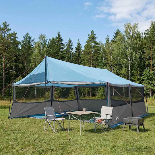 vidaXL Campingzelt Blau 600x400x268cm