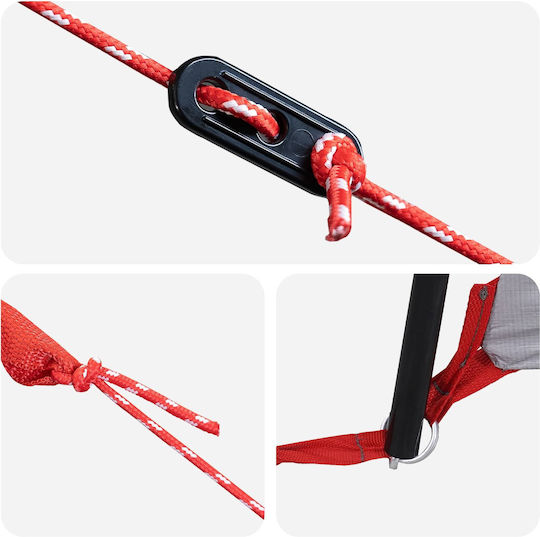 vidaXL Къмпинг сцена Каки 600x400x268см