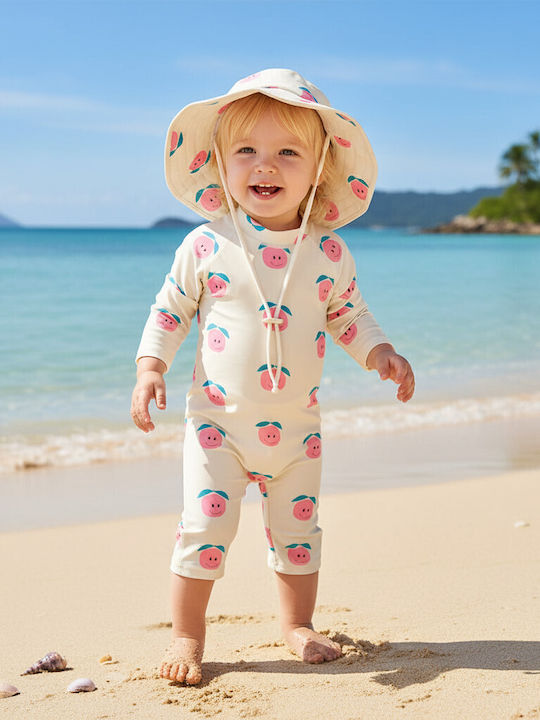 Queen Mother Kinder Badebekleidung Einteilig mit Schirm Hellgrün Mit Äpfeln Queen Mother Kinder Badebekleidung Einteilig mit Schirm Hellgrün Mit Äpfeln