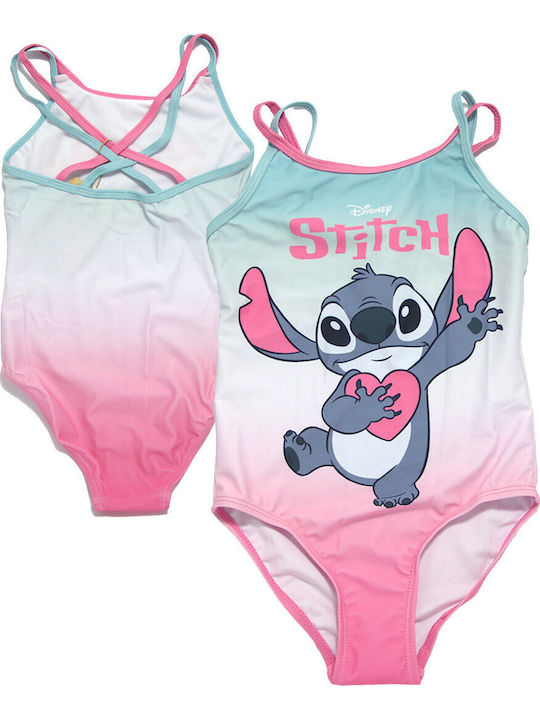 Disney Lilo & Stitch Kids One-Piece Pink Swimwear
