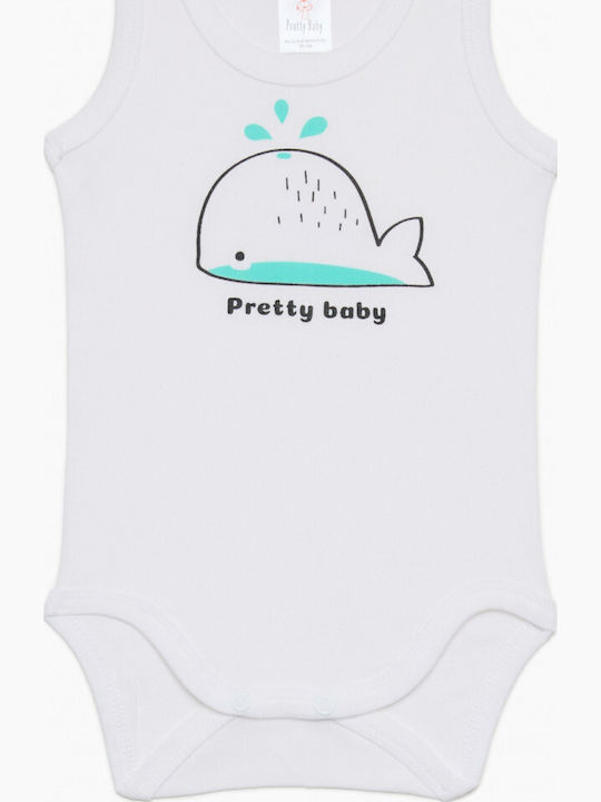 Pretty Baby Module Body-uri Albe 6 Bucăți