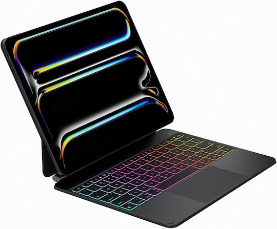 Калъф Typecase Edge Pro с клавиатура за iPad Pro 13" M4 2024 M5 2025 Черен