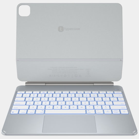 Typecase Edge Pro Tastatur Ipad Air 13" M2 2024 M3 2025 M4 2026 Silber