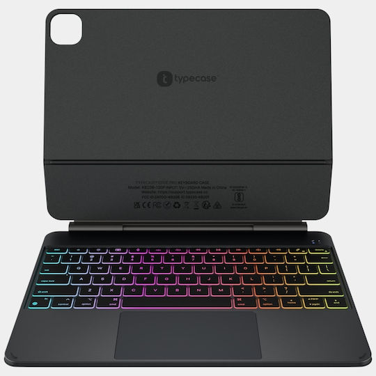 Калъф Typecase Edge Pro с клавиатура за iPad Pro 13" M4 2024 M5 2025 Черен