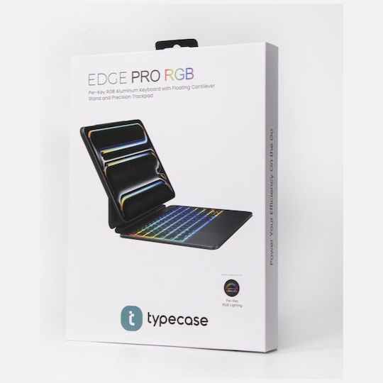 Supero Typecase Edge Pro Tablet Case Keyboard Ipad Pro 11" M4 2024 M5 2025 Black