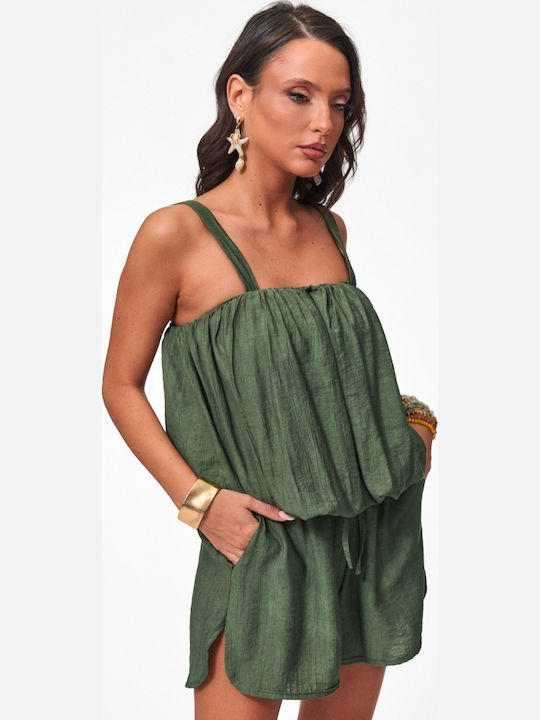 Women's Set with Shorts Khaki