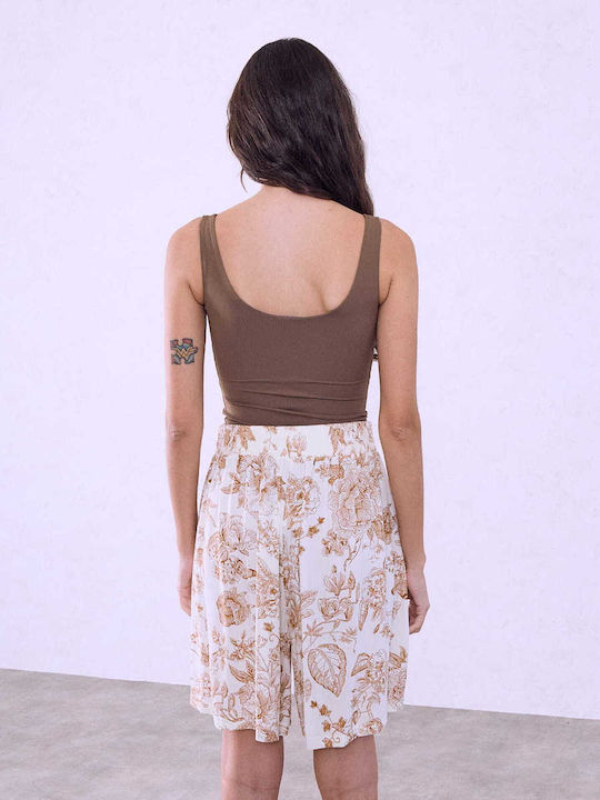 Celestino Damen-Shorts Imprimé Kamel