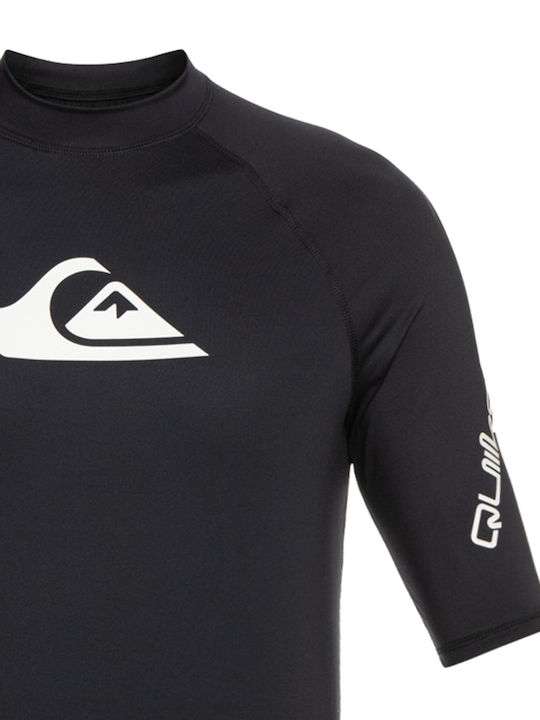 Quiksilver All Time UPF 50 Men's Short Sleeve Sun Protection Shirt Black