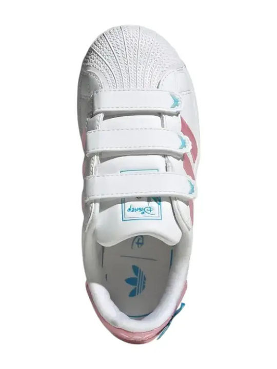 Superstar Ii Kids Sneakers with Hoop & Loop Closure White