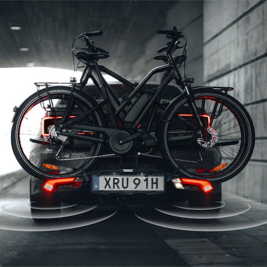 Thule Suport pentru 2 biciclete Senzori de parcare Thule Epos Parksecure 9802100 Montare pe cârlig de remorcare 13 pini Negru