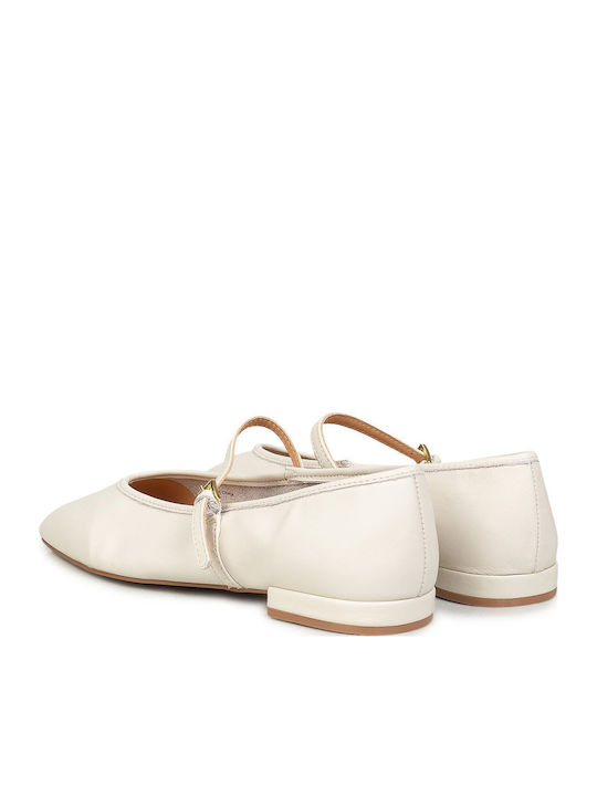 Damen Ballerinas Weiße