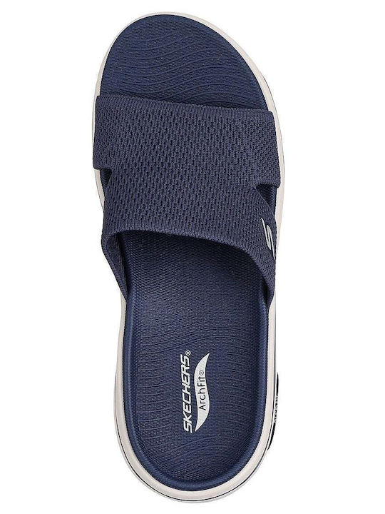 Go Walk Arch Fit 2.0 Γυναικεία Ανατομικά Σανδάλια Navy Μπλε