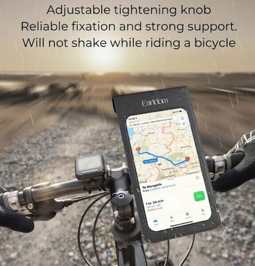 Earldom ET-EH353 Waterproof Bicycle & Motorcycle Mobile Phone Holder 360° Rotation Smartphones Up To 6.5"