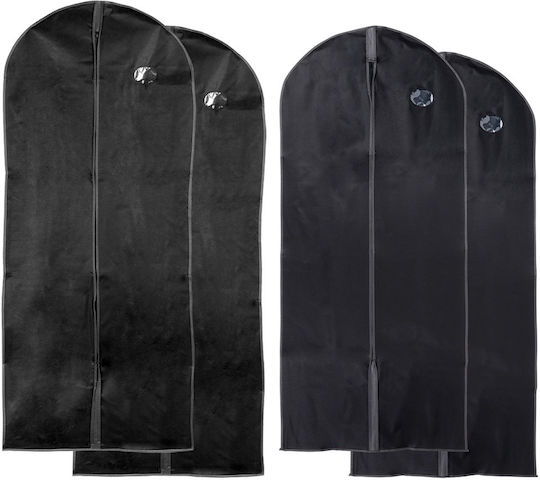Vilde Vilde Stoff Kleideraufbewahrung für Anzug Kleider Kleidung in Schwarz Farbe 4 Stück