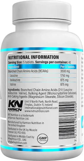 Nxt Nutrition Bcaa 3500mg 200 Ταμπλέτες