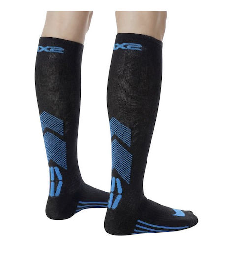 Six2 Mot V3 Cycling Socks Black-Blue