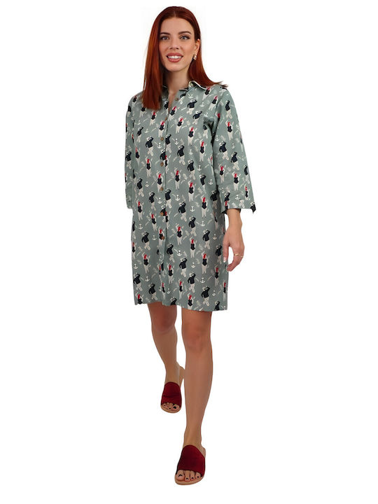 Summer Mini Dress Green