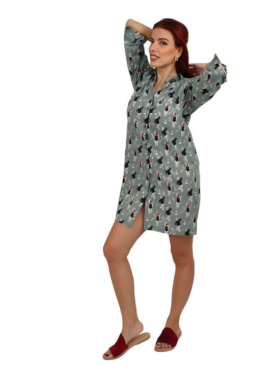 Summer Mini Dress Green
