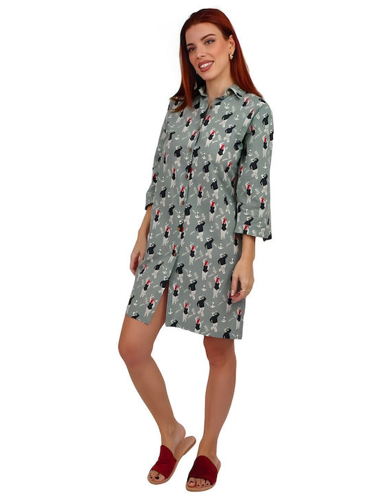 Summer Mini Dress Green