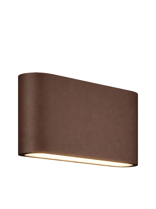 Zambelis Lights Wall-Mounted Outdoor LED Light with Warm White Light