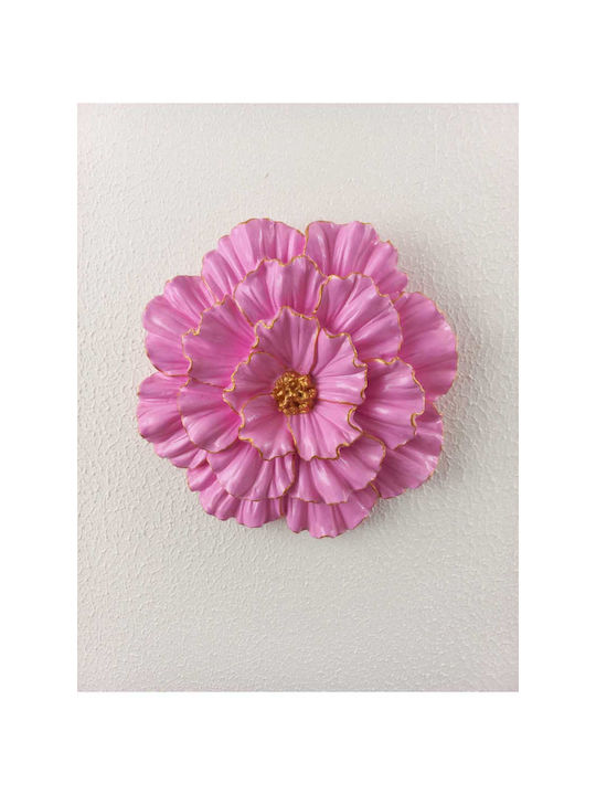 SteweHome Διακοσμητικό Τοίχου Χειροποίητο Ροζ 25x25cm 2τμχ