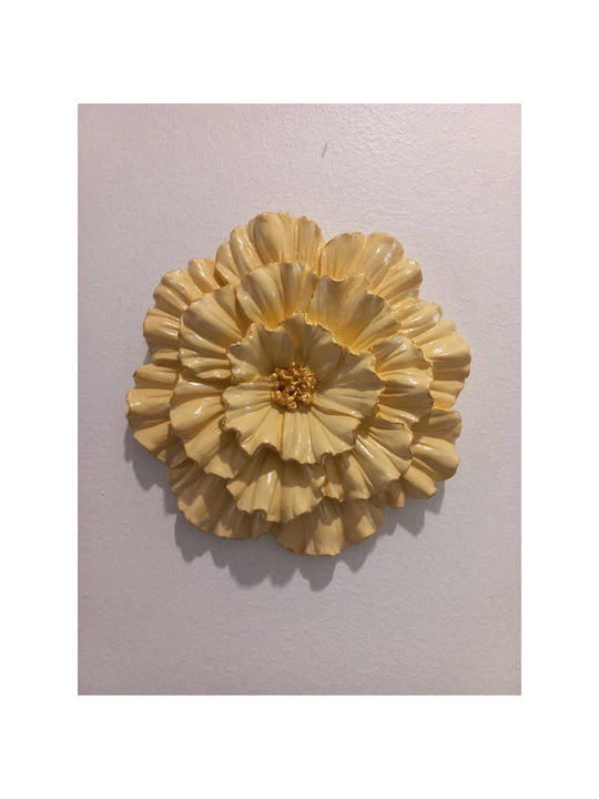SteweHome Wall Decor Handmade Yellow 16.5x16.5cm