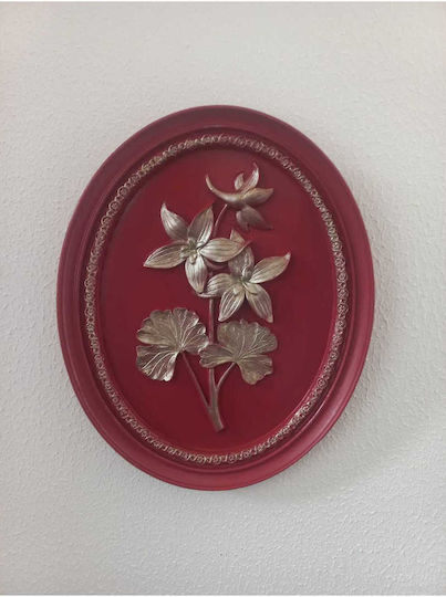 SteweHome Decorațiune de Perete Roșie 21x17cm