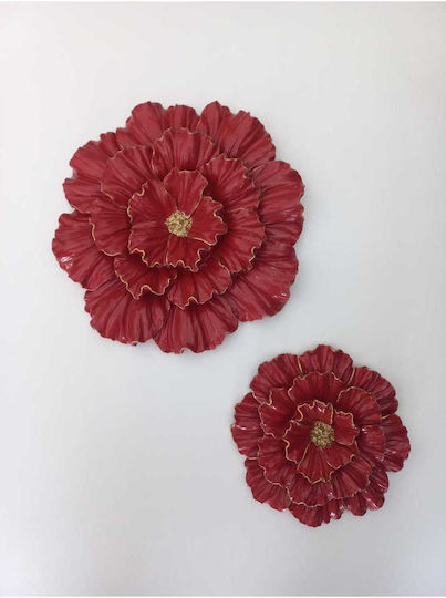 SteweHome Wanddekoration Bordeaux 25x25cm 2 Stücke