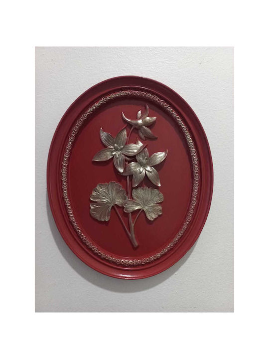 SteweHome Wall Decor Red 21x17cm