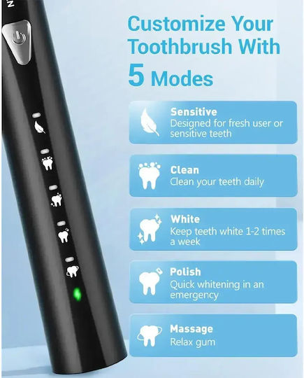 Sonic Elektrische Zahnbürste 9201588 Schwarze