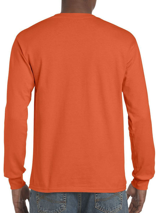 Gildan Men's Promotional Long Sleeve Blouse Orange Gildan Men's Promotional Long Sleeve Blouse Orange