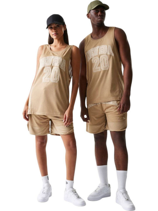 Mesh T-shirt Beige
