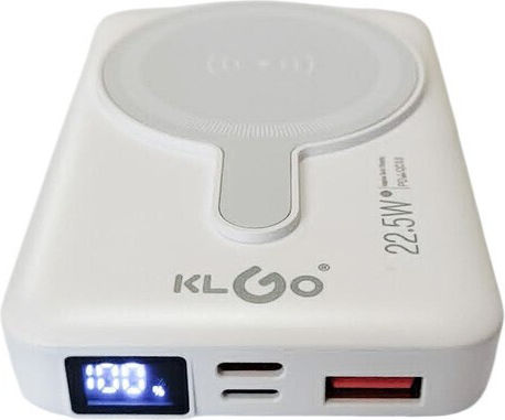 KLGO KP-67 Power Bank 10000mAh 22.5W με Θύρα USB-A και Θύρα USB-C