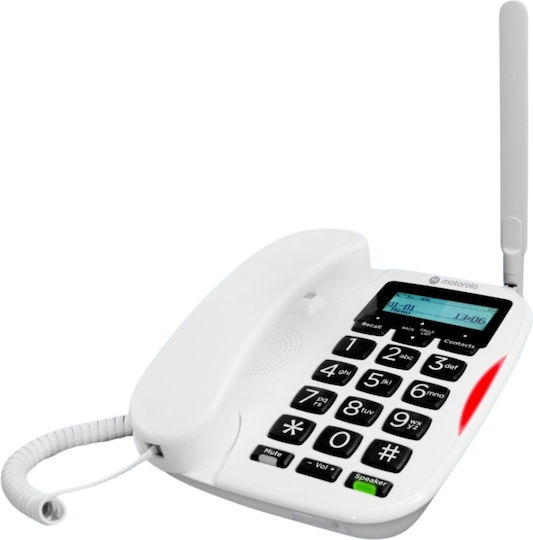 Motorola Fw500 Ασύρματο Τηλέφωνο IP Λευκό