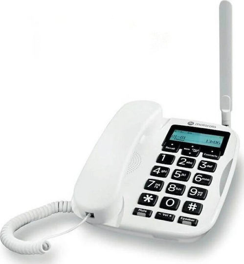 Motorola Fw500 Ασύρματο Τηλέφωνο IP Λευκό